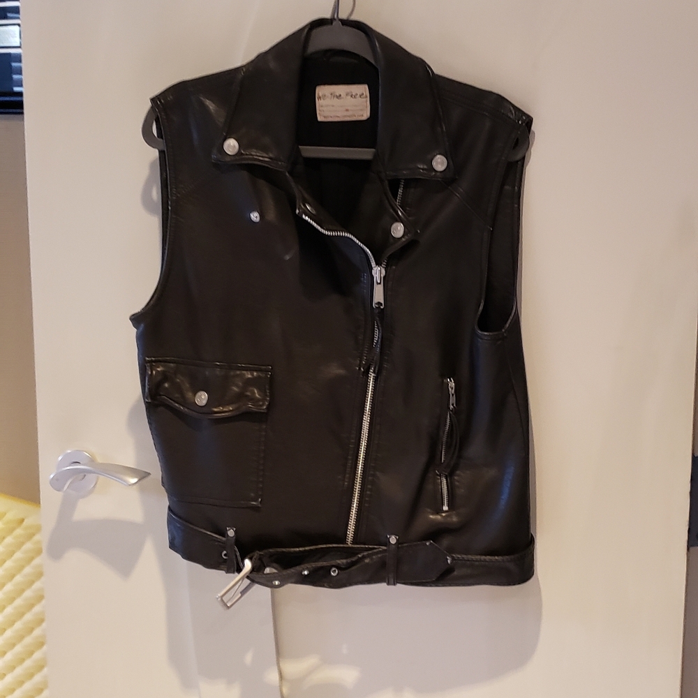 Free People Pleather Vest
